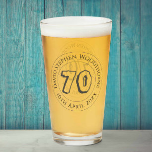 Herdenkingsdag geviering gepersonaliseerd glas