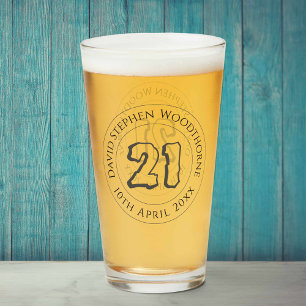 Herdenkingsdag geviering gepersonaliseerd glas