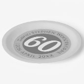 Herdenkingsdag geviering gepersonaliseerd papieren bordje (Gekanteld)