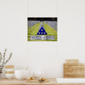 Herdenkingsdag gevouwen vlag poster (Keuken)