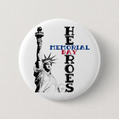 Herdenkingsdag helden ronde button 5,7 cm (Voorkant)