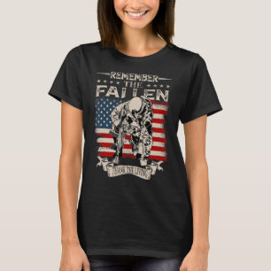 Herdenkingsdag herinnert de gestorven Bedankt het T-shirt
