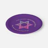 Herdenkingsdag holocaust papieren bordje (Gekanteld)