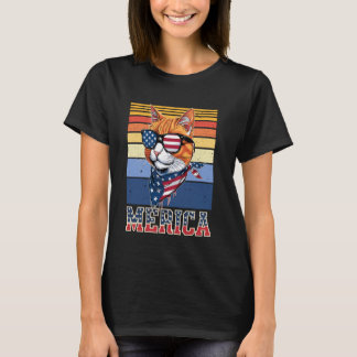 Herdenkingsdag Kat - Meowica Kat VS Vlag Patriot T-shirt