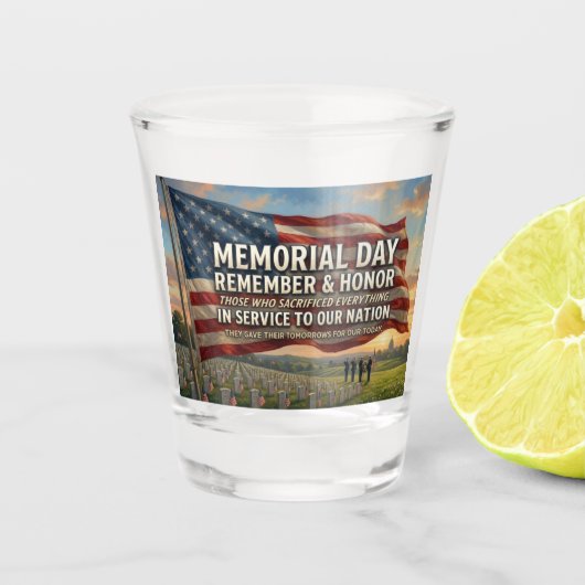 Herdenkingsdag shot glas (Voorkant)