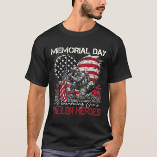 Herdenkingsdag Ter nagedachtenis aan gevallen held T-shirt