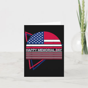 Herdenkingsdag USA Vlag Patriottisch Gelukkige Her Kaart