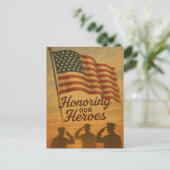 Herdenkingsdag van onze helden feestdagenkaart (Staand voorkant)