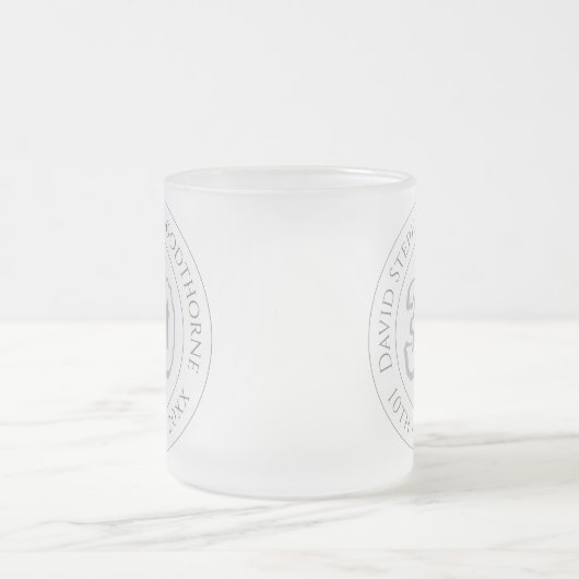 Herdenkingsdag viering gepersonaliseerd voor matglas koffiemok (Center)