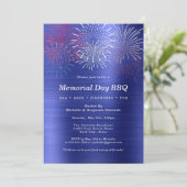 Herdenkingsdag Vuurwerk Barbecuefeest Kaart (Staand voorkant)