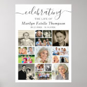 Herdenkingsdienst 17 Foto Collage Script Ter naged Poster (Voorkant)