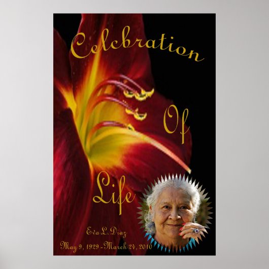 Herdenkingsdienst-afdruk Poster (Voorkant)