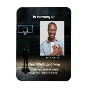 Herdenkingsdienst Basketballspeler Magneet
