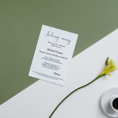 Herdenkingsdienst, begrafenis, viering van het lev kaart