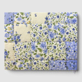 Herdenkingsdienst Blauwe Korenbloem Patchwork Dekb Gastenboek (Achterkant)
