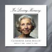 Herdenkingsdienst Foto Funeral Tribute Vierkant Poster