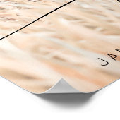 Herdenkingsdienst Script Funeraal Foto | Wit Poster (Hoek)