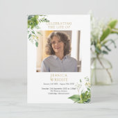 Herdenkingsdienst voor uitvaart programma (Staand voorkant)