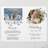 Herdenkingsdienst Vouwprogramma Flyer (Voorkant)