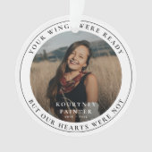 Herdenkingsfoto Herdenking Kerstfeest Ornament (voorkant)