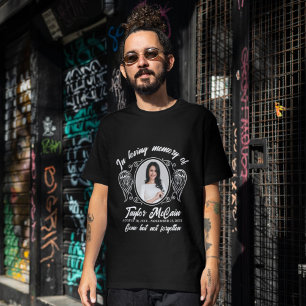 Herdenkingsfoto-herdenking: Maathemden met foto T-shirt