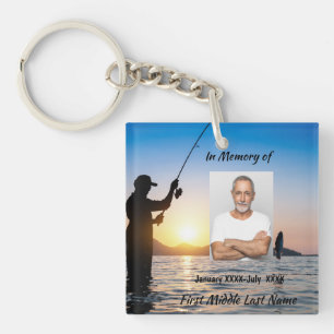 Herdenkingsfoto-herdenking van het leven-aandenken sleutelhanger