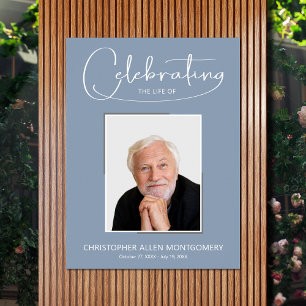 Herdenkingsfoto-herdenkingsdienst ter ere van het  poster