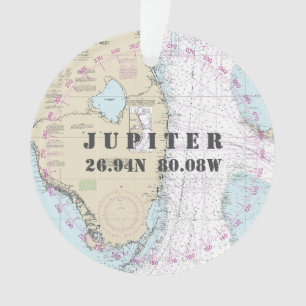 Herdenkingsfoto Nautische 2-zijdige Jupiter FL Ornament