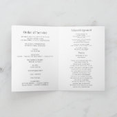 Herdenkingsfoto-rouwprogramma Kaart (Binnen)