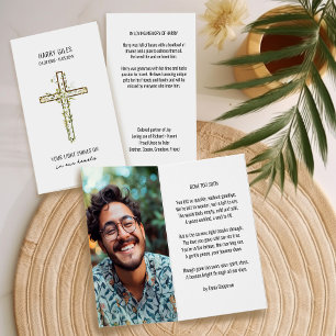 Herdenkingsfoto Te Gauw Weg Funeral Gebedskaart Kaart