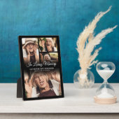 Herdenkingsfotocollage Fotoplaat (Zijkant)