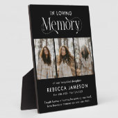 Herdenkingsfotocollage 'Ter liefdevolle herinnerin Fotoplaat (Zijkant)