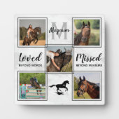Herdenkingsfotocollage voor paardenhuisdier In lie Fotoplaat (Voorkant)