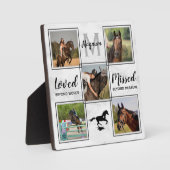 Herdenkingsfotocollage voor paardenhuisdier In lie Fotoplaat (Voorkant)