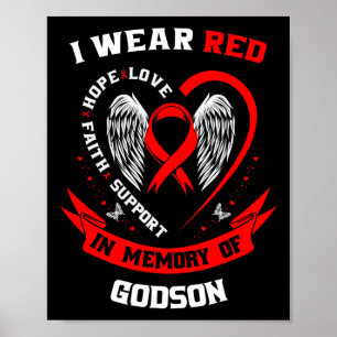 Herdenkingsgeschenken voor het verlies van Godson Poster