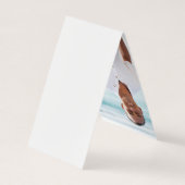 Herdenkingskaart 2 Foto's Vouwgebedskaarten Visitekaartjes (Achterkant)