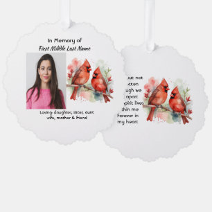 Herdenkingskaart Kardinaalvogel Ornament Kaart