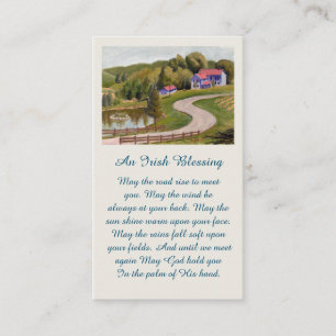 Herdenkingskaart met foto visitekaartje
