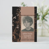 herdenkingskaarten : nacht van het silhouscreen kaart (Staand voorkant)