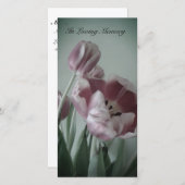 Herdenkingskaarten "Tulpen" (Voorkant / Achterkant)