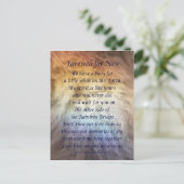 Herdenkingskaartjes voor huisdieren verdriet Rainb Briefkaart (Staand voorkant)