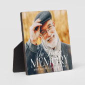 Herdenkingsliefdevolle herinnering Eenvoudig moder Fotoplaat (Voorkant)