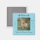 Herdenkingsmagneet voor katten magneet (Voorkant / Achterkant)