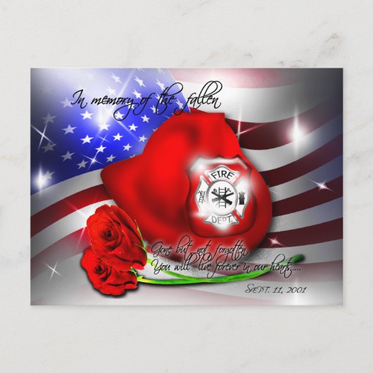 Herdenkingsmonument 9/11 september Briefkaart (Voorkant)