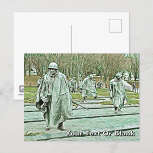 Herdenkingsmonument Koreaanse Oorlogsveteranen Briefkaart