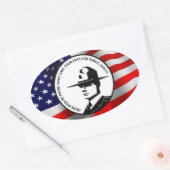 HERDENKINGSMONUMENT VAN DE POLITIE OVALE STICKER (Envelop)