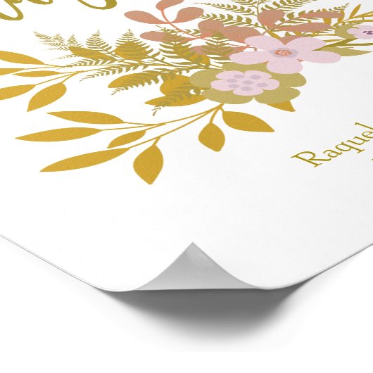 Herdenkingsontwerp Lieve Mensen in het Nederlands Poster (Hoek)