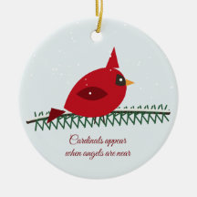 Herdenkingsornament 'Kardinalen verschijnen als en