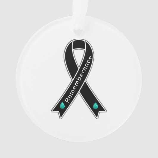 Herdenkingsornament voor ribbon  ornament (voorkant)