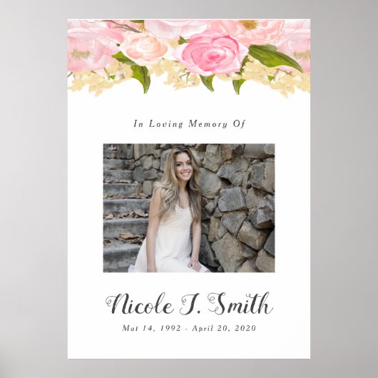 Herdenkingspartij bord poster (Voorkant)